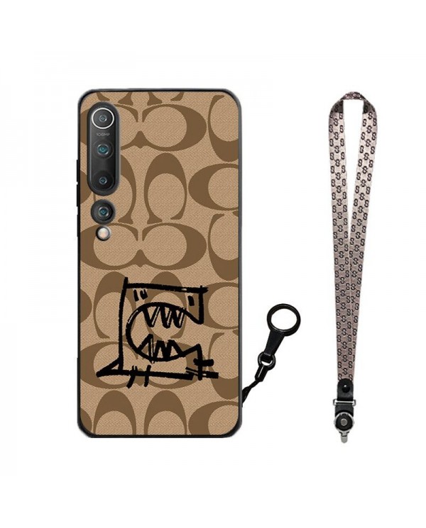 Coach iphone se3/14/13 pro max strap case protective iphone 11/12 pro max anti-drop back cover