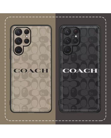 galaxy s23 s23 Plus ultra Case Fashion Brand Full card holder Cover girl boy teen coach iphone 14/14pro max protective case sansung s22 s22+ s21 s20 Leather Case Mobile Phone Case