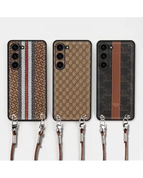 luxury brand burberry galaxy s23 iPhone 13 Pro 14 max Case gucci celine iphone xr xs max 15/14/13/12 boy girl wristband Cover holder chain samsung s22 s23 ultra protective case