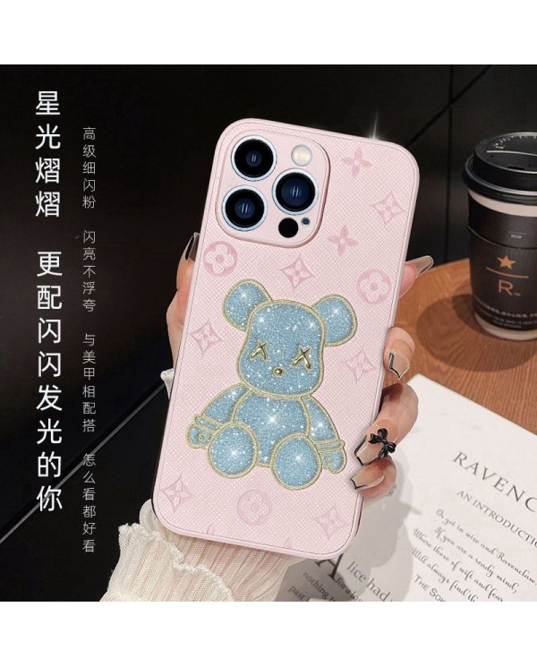 LV kaws iphone 13/14plus/14pro max all-inclusive case pink lady case iphone 14/14pro max protective men women shell coque
