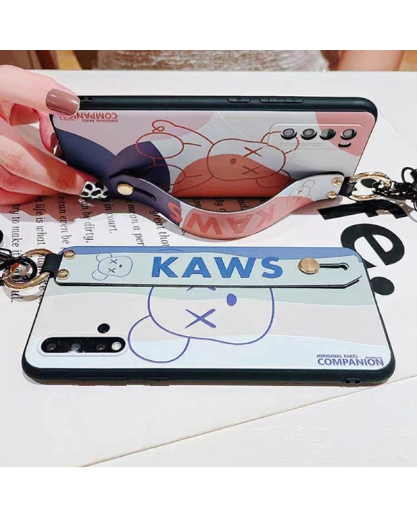 kaws luxury brand case galaxy s23/s23 plus/s23 ultra Fashion Brand Full card holder Cover iphone 14/14 pro/14 pro max case wristband Customize samsung s22/s21+case