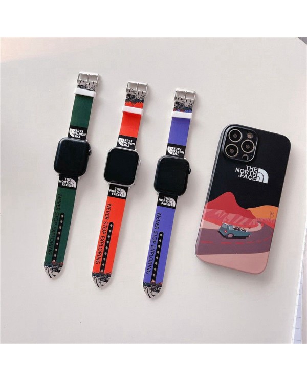 the north face Apple watch series 6/7/8/Apple watch se/SE2 rugged band luxury logo band fashion strap